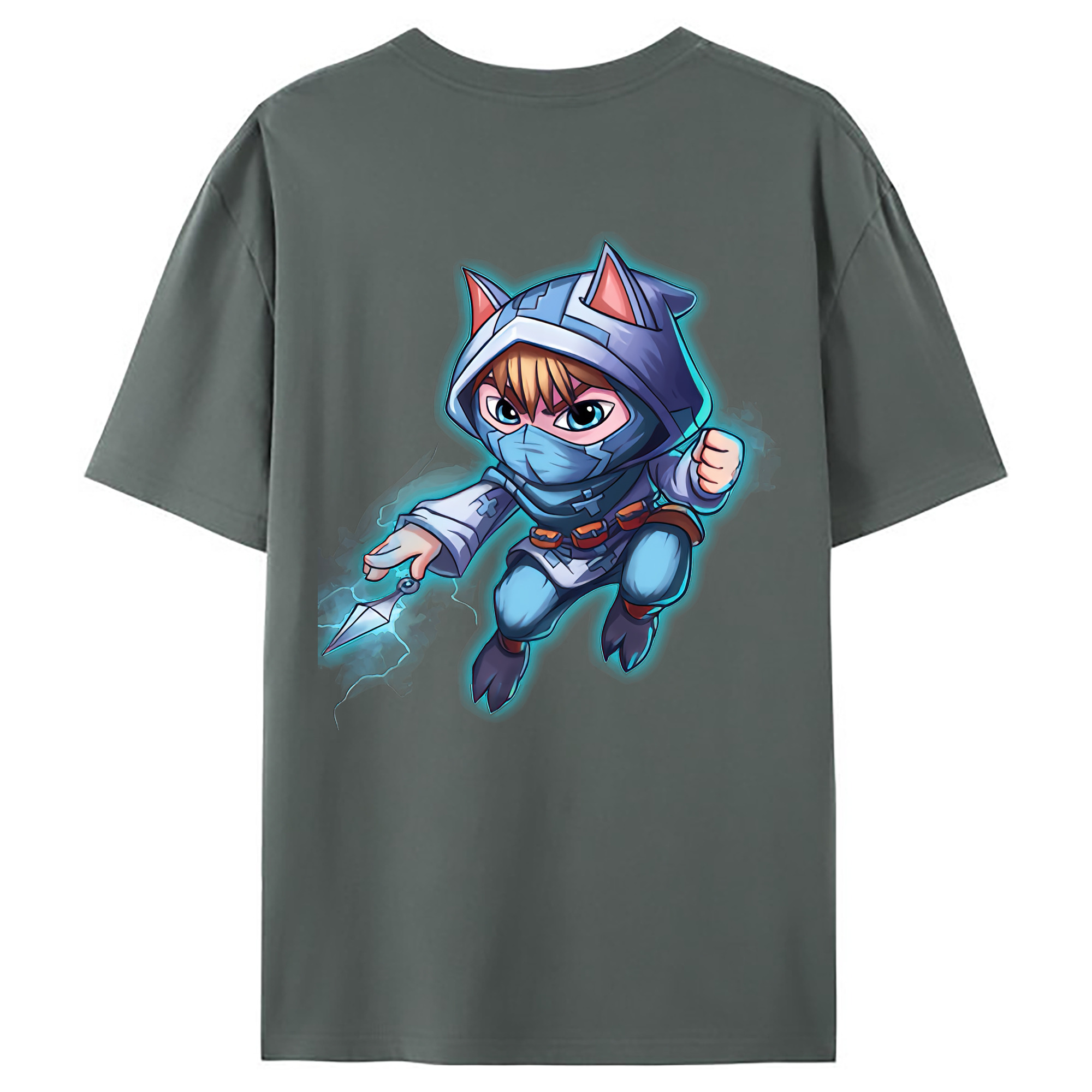 （画像用） リーグ・オブ・レジェンド League of Legends LOL 綿100％ メンズ半袖Tシャツ（バックプリント） 通気性